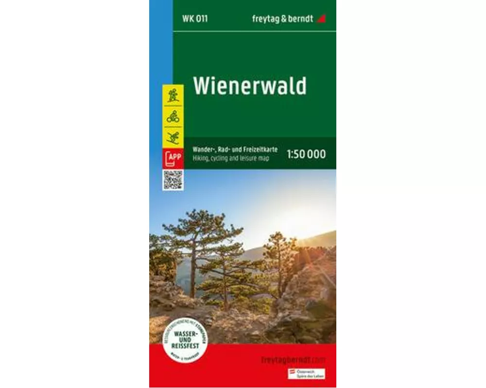 freytag & berndt Wanderkarte WK 011 Wienerwald 1:50.000
