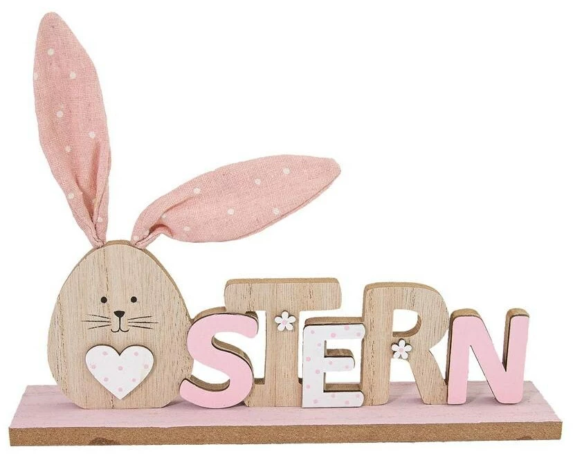 G. Wurm Aufsteller Schriftzug Ostern mit Hasenohren 24 x 5 x 18 cm