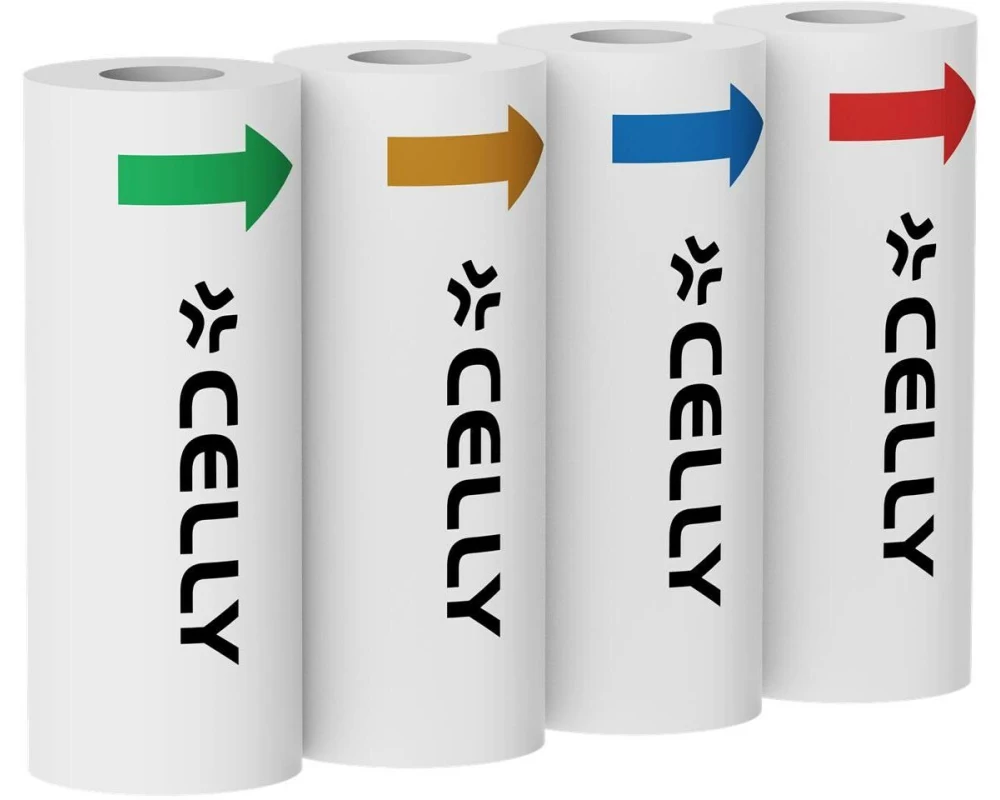 Celly Thermopapier-Ersatzrollen 4er-Pack