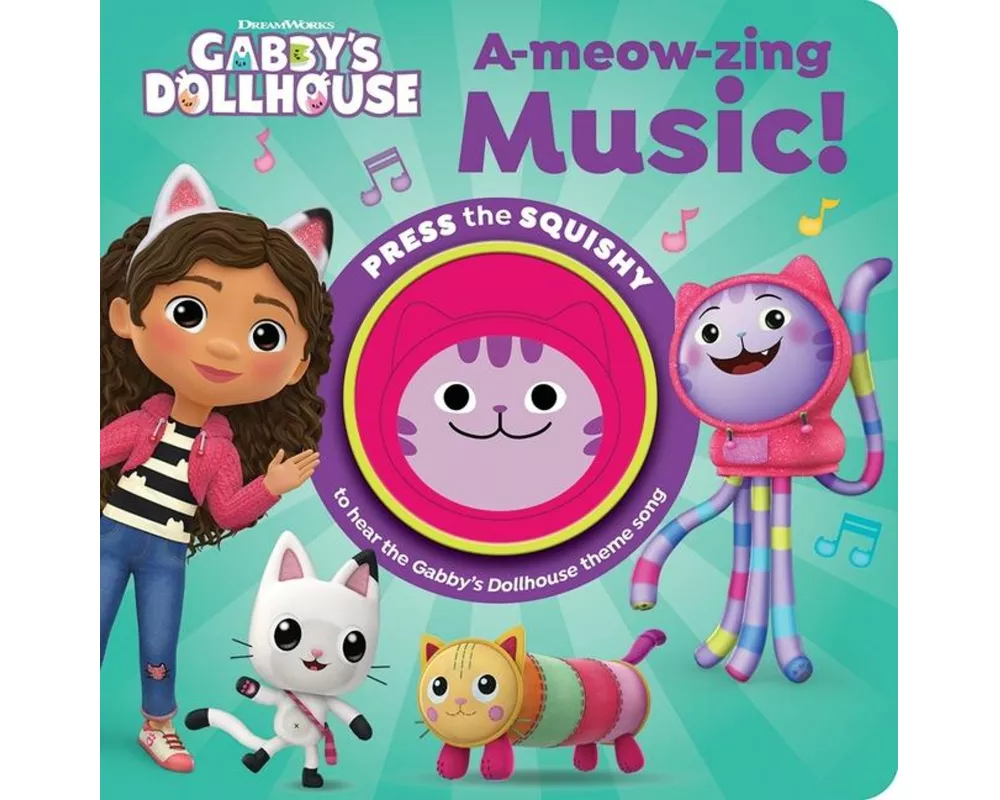 Squishy Gabbys Dollhouse A-Meow-zing Music 1 Button