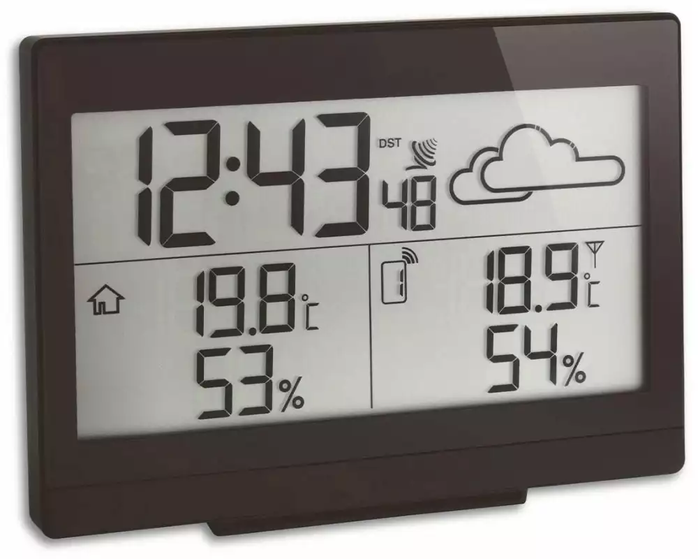 TFA Dostmann Wetterstation Casa Schwarz