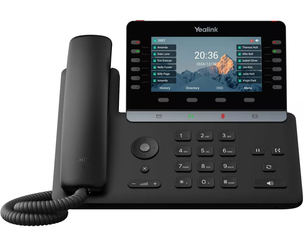 Yealink Tischtelefon SIP-T85W Schwarz