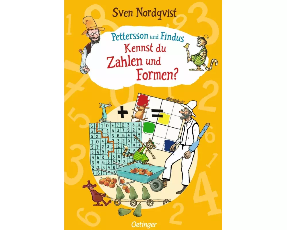 Pettersson und Findus. Kennst du Zahlen und Formen?