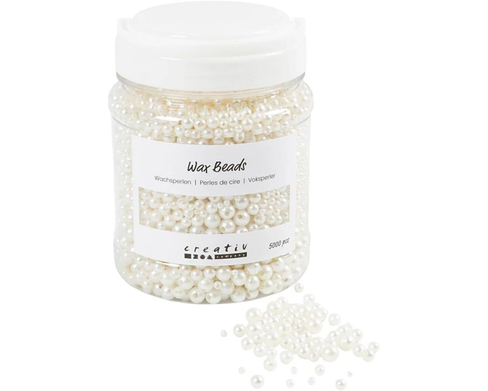 Creativ Company Perlen-Set Perlweiss