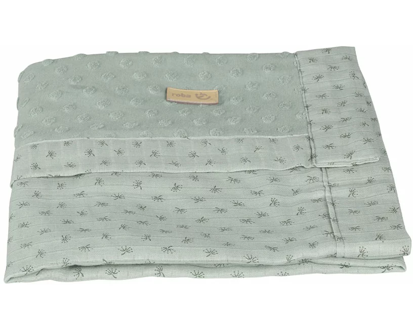 roba Organic Babydecke 80 x 80cm frosty green