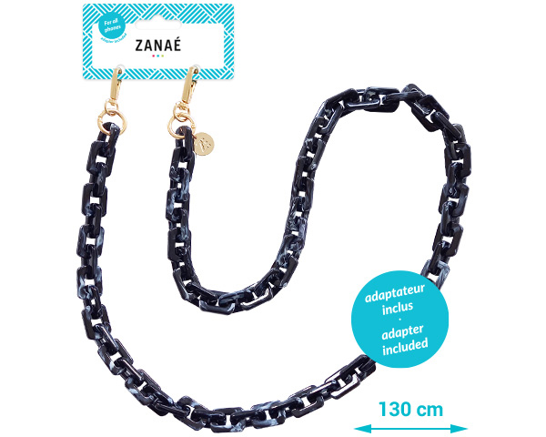 ZANAÉ Phone Necklace Espresso 18319 Cosy Capuccino black
