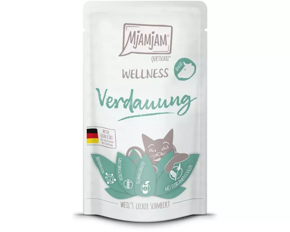 Mjamjam Nassfutter Wellness Verdauung Rind, 125 g
