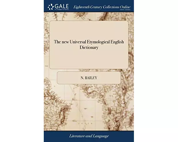 The New Universal Etymological English Dictionary