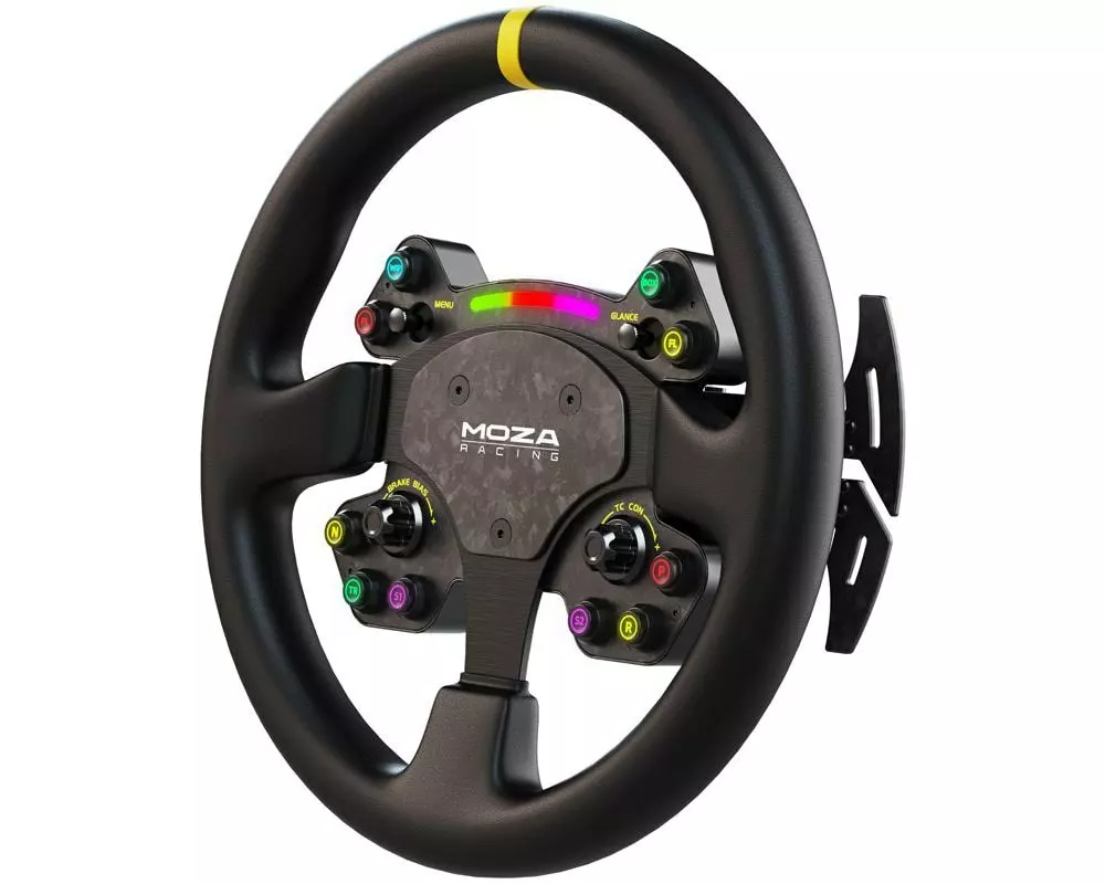 MOZA Racing RS V2-Lenkrad – Leder [33 cm] [PC]