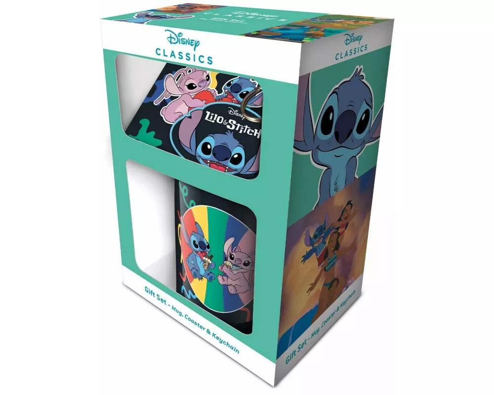 Lilo & Stitch (You're My Fave) Mug Coaster Keychain Gift Set
