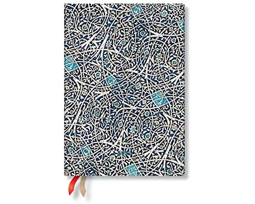 Granada Turquoise (Moorish Mosaic) Midi Verso 12-month Dayplanner 2024