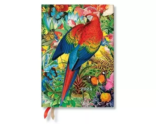 Tropical Garden (Nature Montages) Midi 12-month Dayplanner 2024