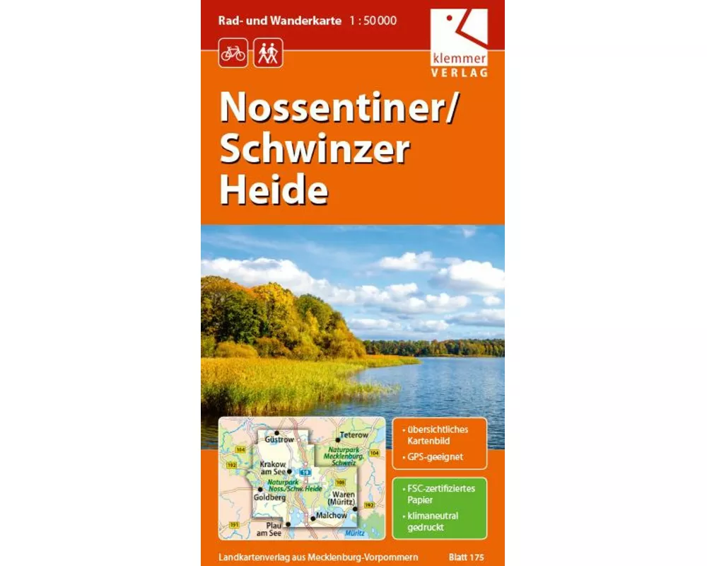 Rad- und Wanderkarte Nossentiner/Schwinzer Heide 1:50.000