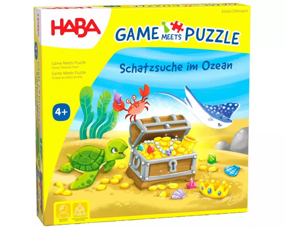 Game m. Puzzle - Schatzsuche im Ozean