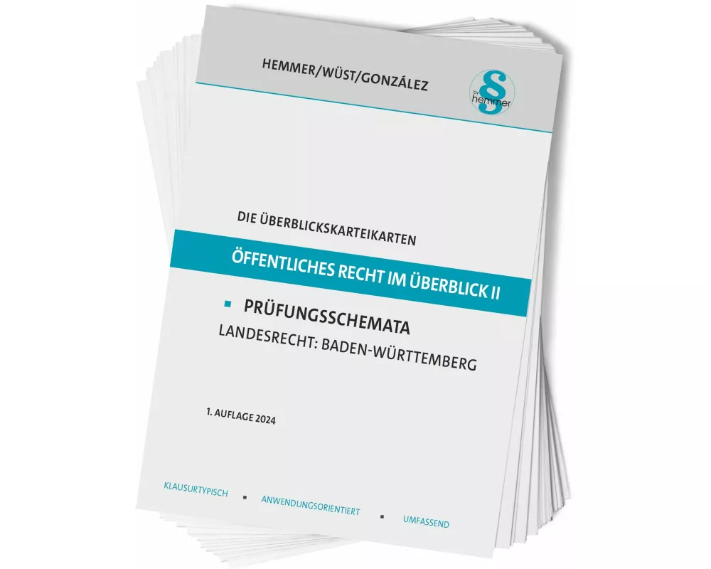 Die Überblickskarteikarten Öffentliches Recht im Überblick II