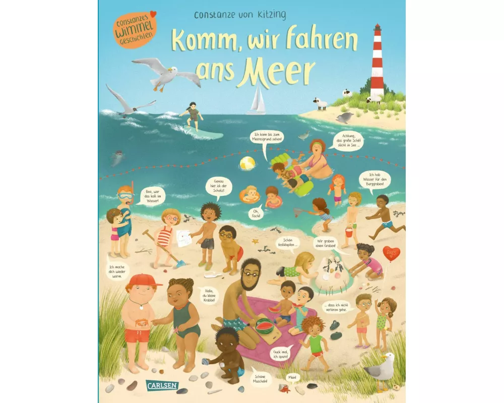 Komm, wir fahren ans Meer (Constanze von Kitzings Wimmelgeschichten 4)