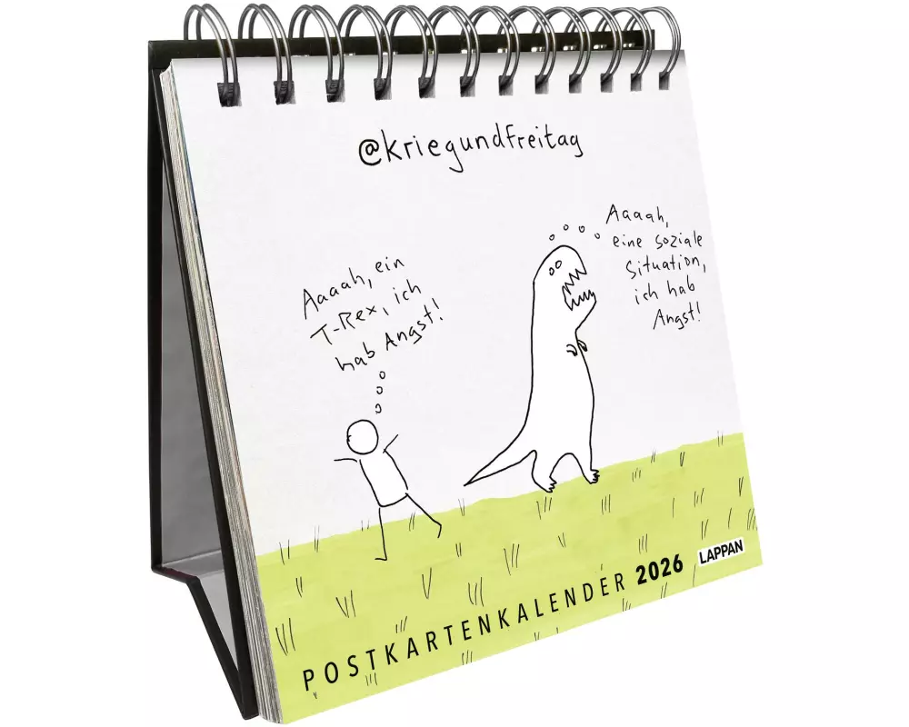 kriegundfreitag: Postkartenkalender 2026