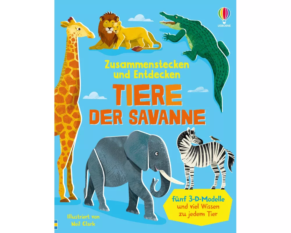 Zusammenstecken und Entdecken: Tiere der Savanne