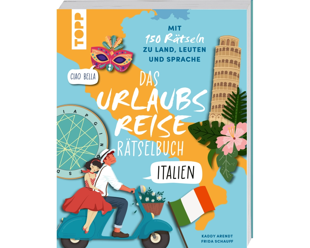 Urlaubsreise-Rätselbuch Italien – Mit 150 Rätseln zu Land, Leuten und Sprache