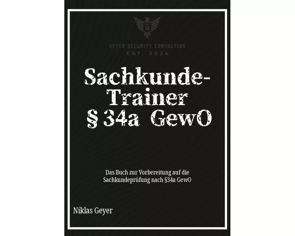 Sachkunde-Trainer §34a GewO