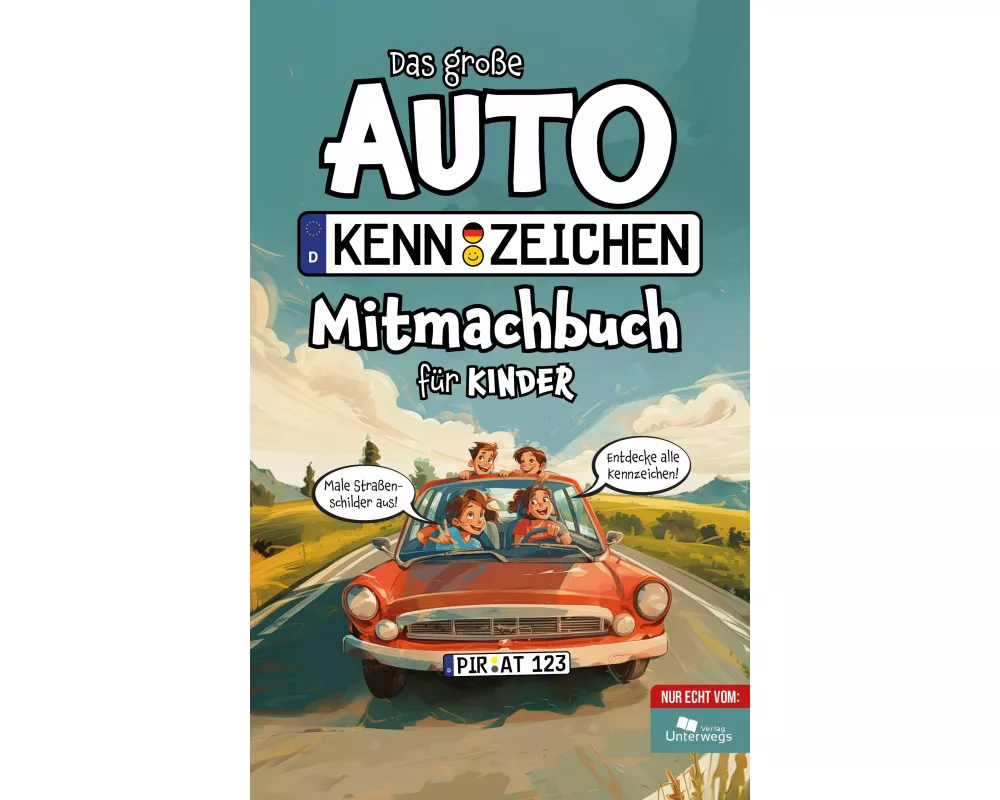 Das große Autokennzeichen Mitmachbuch für Kinder