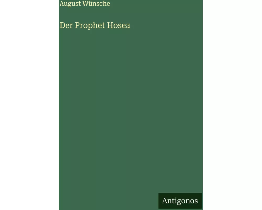 Der Prophet Hosea