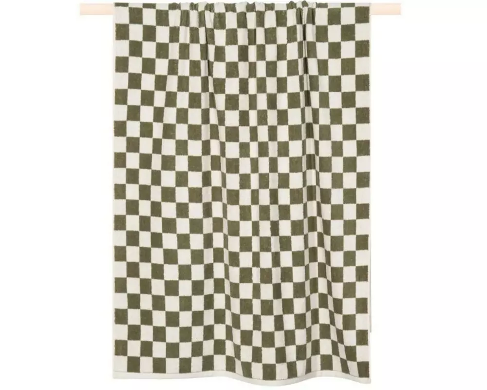 pad Duschtuch Chess 100 x 180 cm, Olive