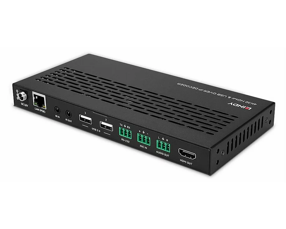 LINDY 4K30 HDMI & USB over IP Decoder