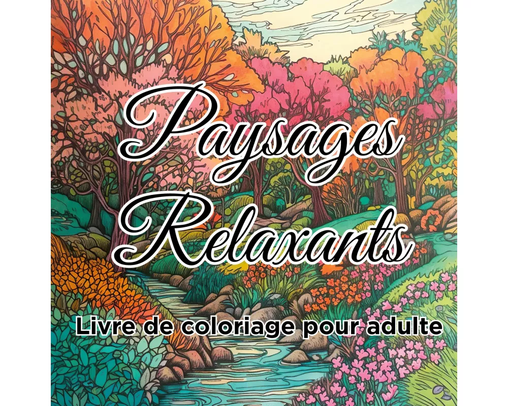 Livre de coloriage paysages relaxants