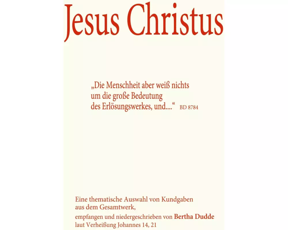 Buch Jesus Christus