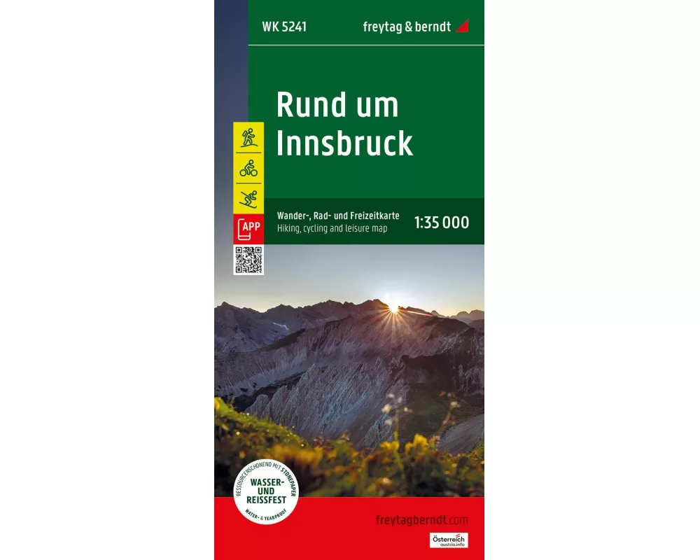 freytag & berndt Wanderkarte WK 5241 Rund um Innsbruck 1:35.000