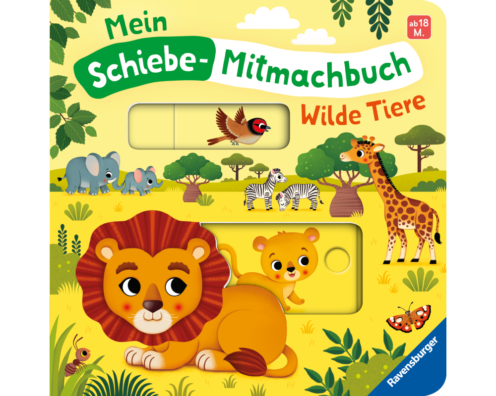 Mein Schiebe-Mitmachbuch - Wilde Tiere