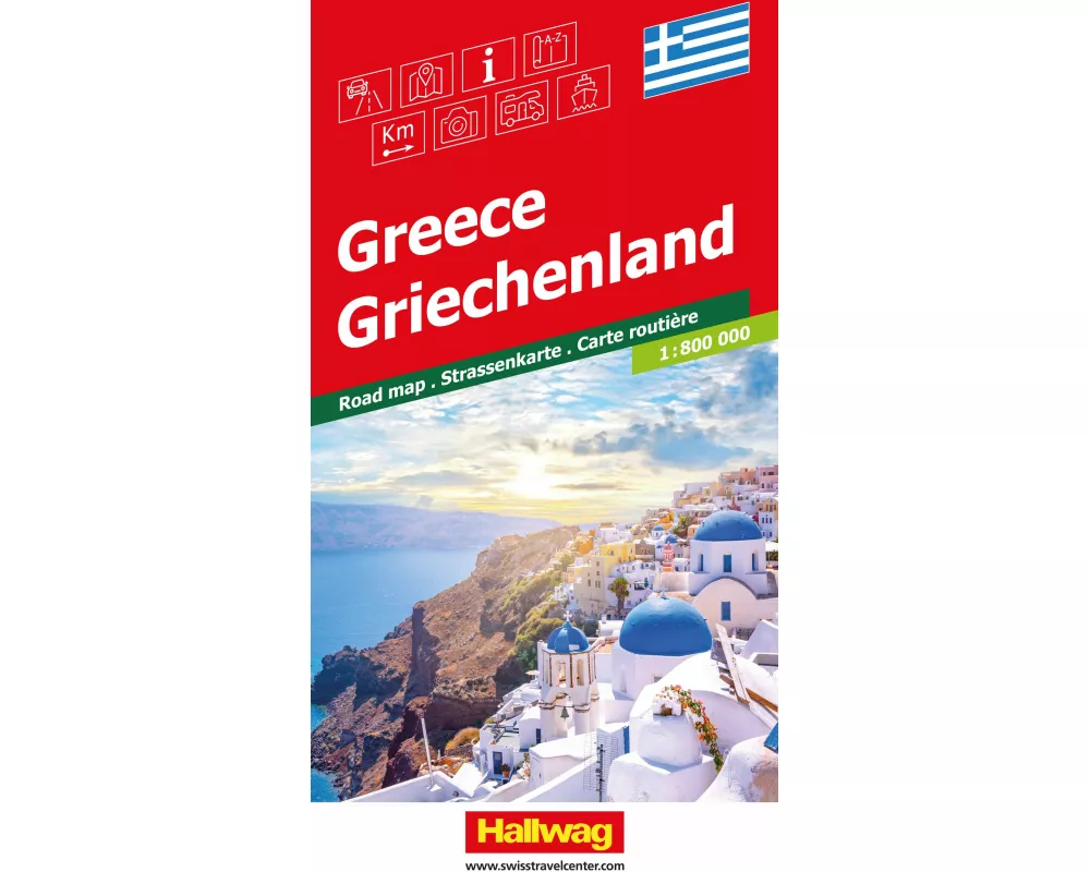 Hallwag Strassenkarte Griechenland 1:800.000