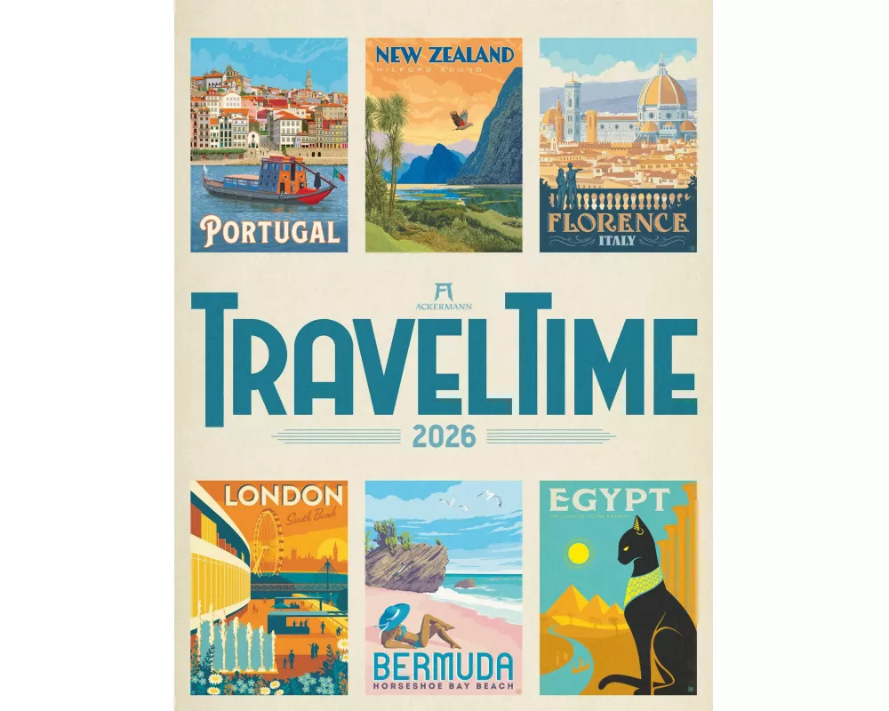 Travel Time Plakate-Kalender 2026