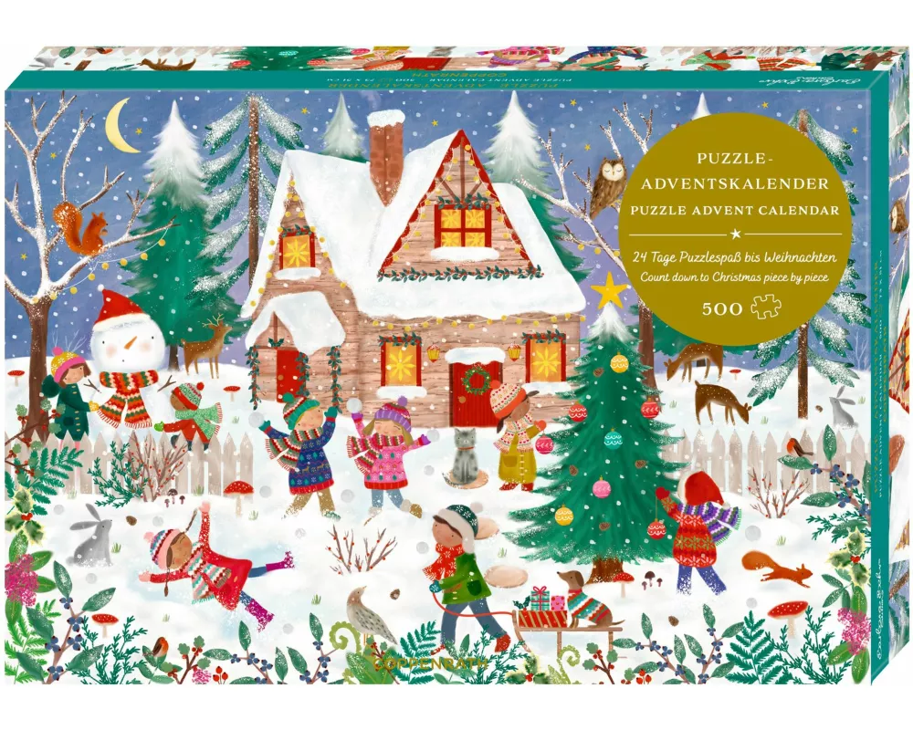 Puzzle-Adventskalender - Fröhliche Winterzeit