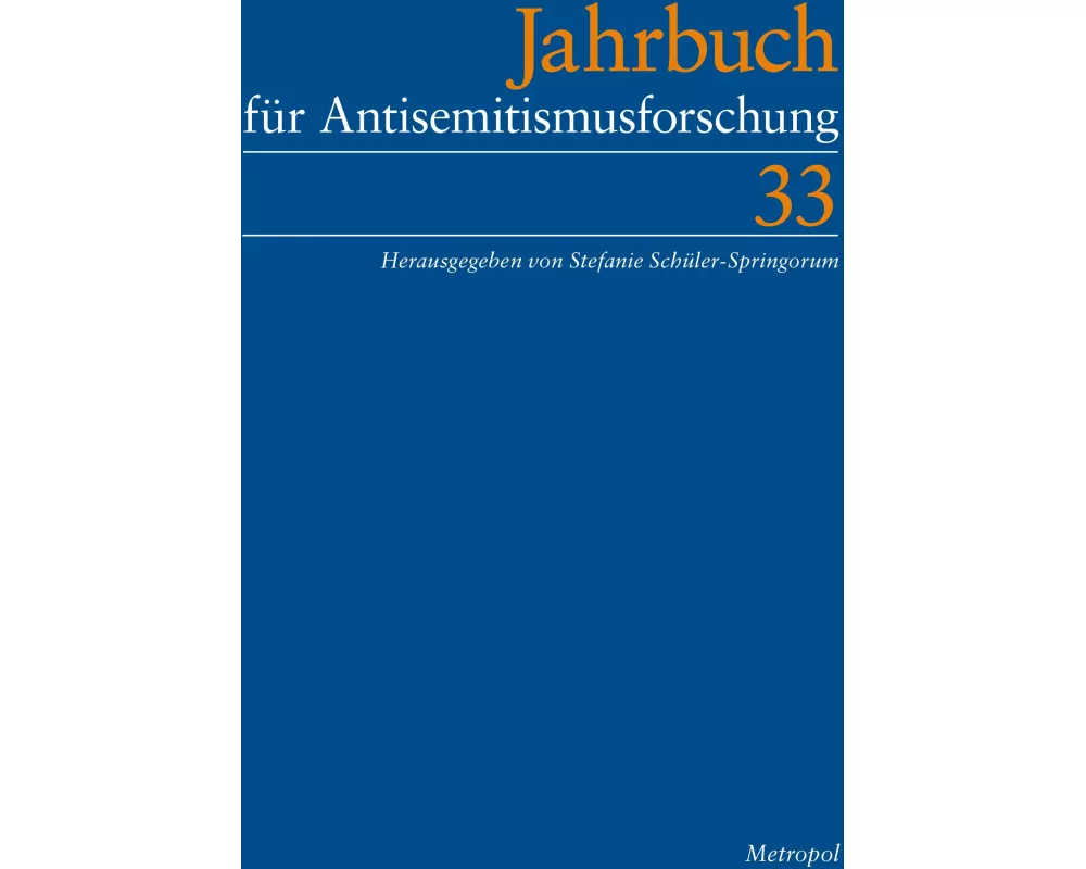 Jahrbuch für Antisemitismusforschung 33
