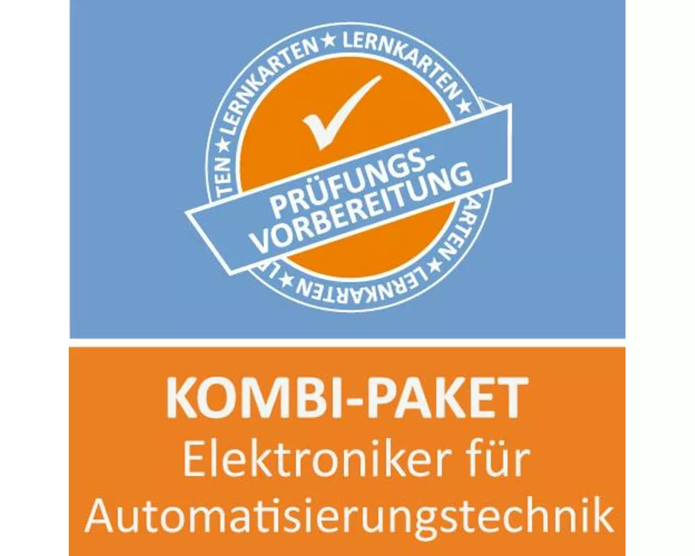 Kombi-Paket Lernkarten Elektroniker für Automatisierungstechnik