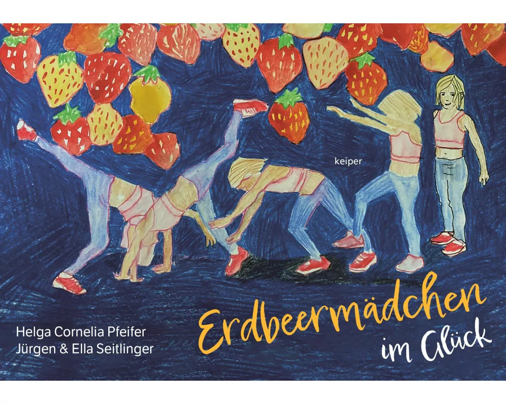 Erdbeermädchen im Glück