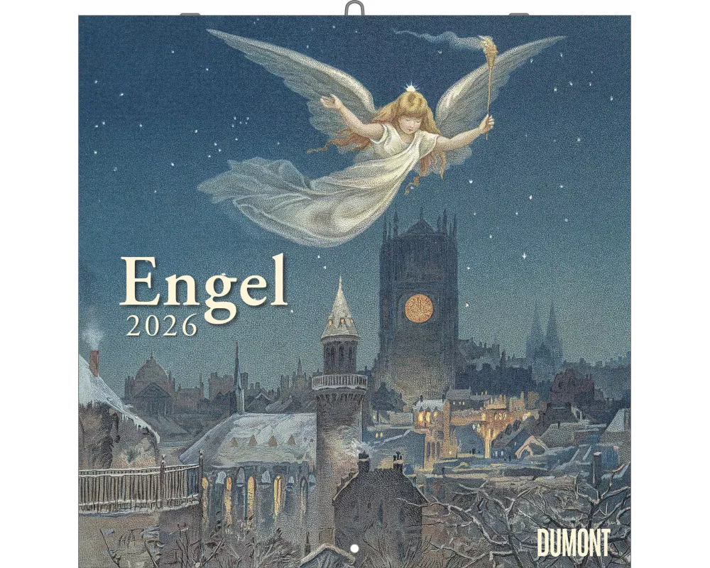 DUMONT - Engel 2026 – Broschürenkalender 30 x 30 cm, Wandkalender mit Kunstmotiven alter Meister, für Kunst- und Kulturinteressierte