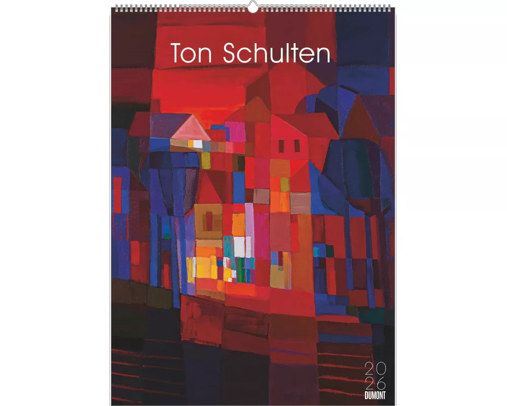 DUMONT - Ton Schulten 2026 – Kunst-Poster-Kalender 50 x 70 cm, Wandkalender mit farbenstarken Landschaftsmosaiken für Kunstliebhaber