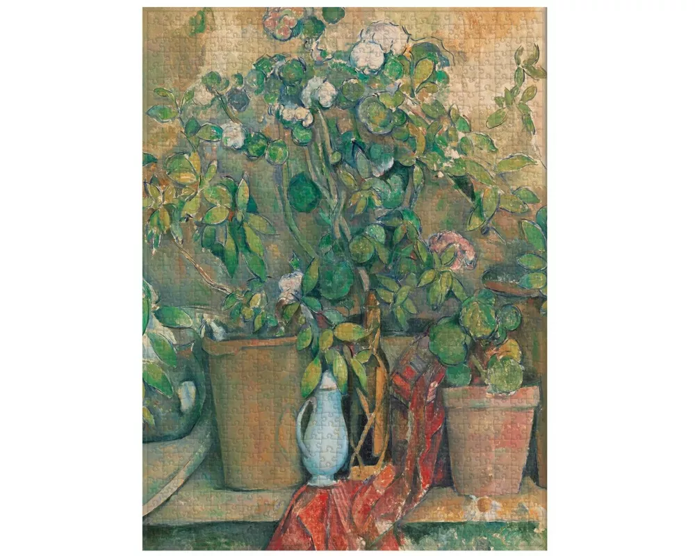 Cezanne’s Terracotta Pots and Flowers 1000 Piece Jigsaw Puzzle