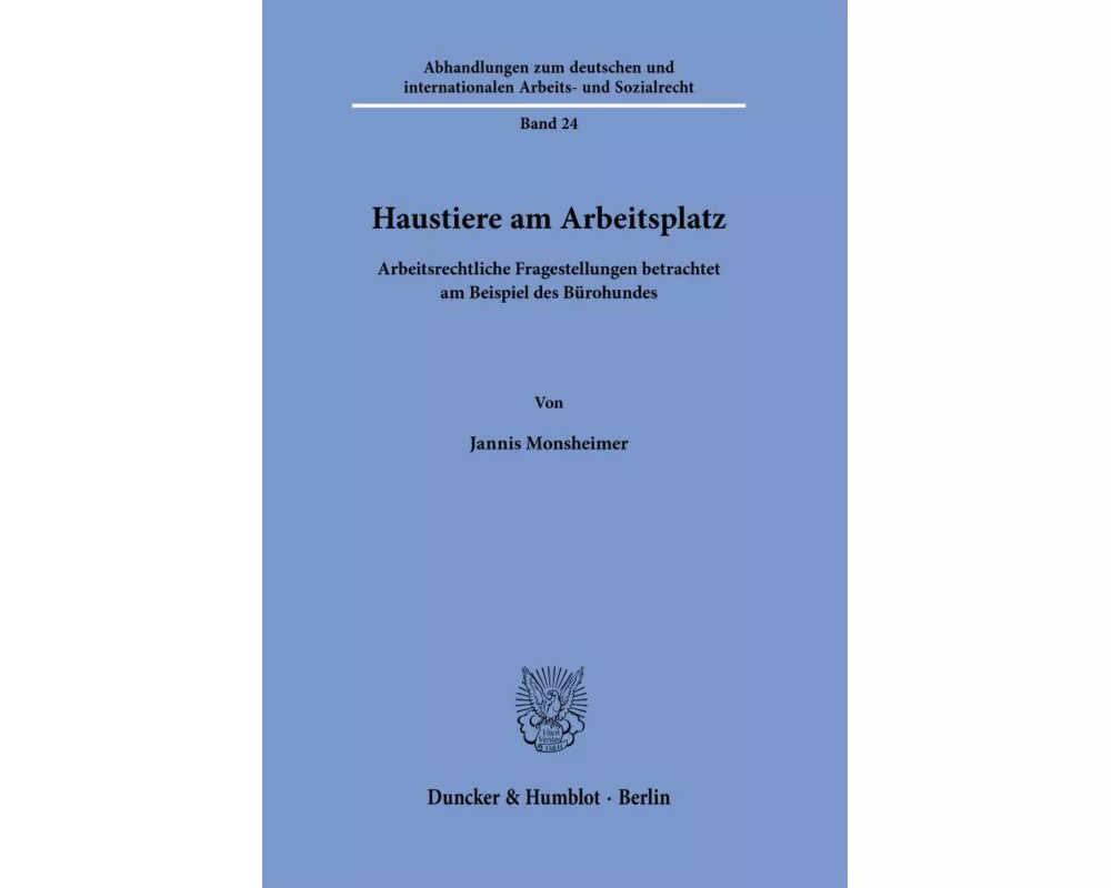 Haustiere am Arbeitsplatz