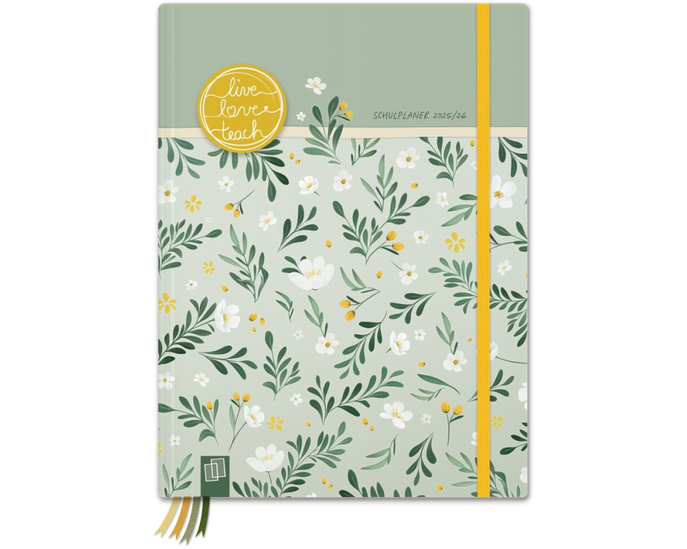 Mein Lehrerplaner A5+ – Hardcover – Lehrerkalender für das Schuljahr 2025/2026 – Sommerblüte