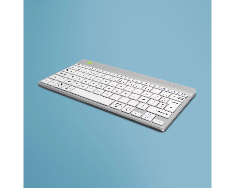 R-Go Tools RGOCOFRWLWH Tastatur Büro Bluetooth AZERTY Französisch Weiß