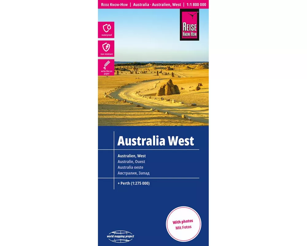 Reise Know-How Landkarte Australien, West / Australia, West (1:1.800.000)