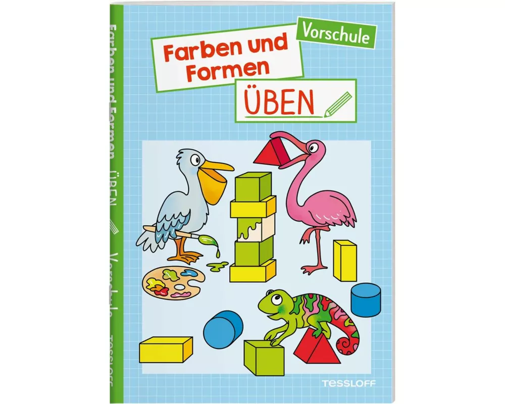 Farben und Formen üben. Vorschule