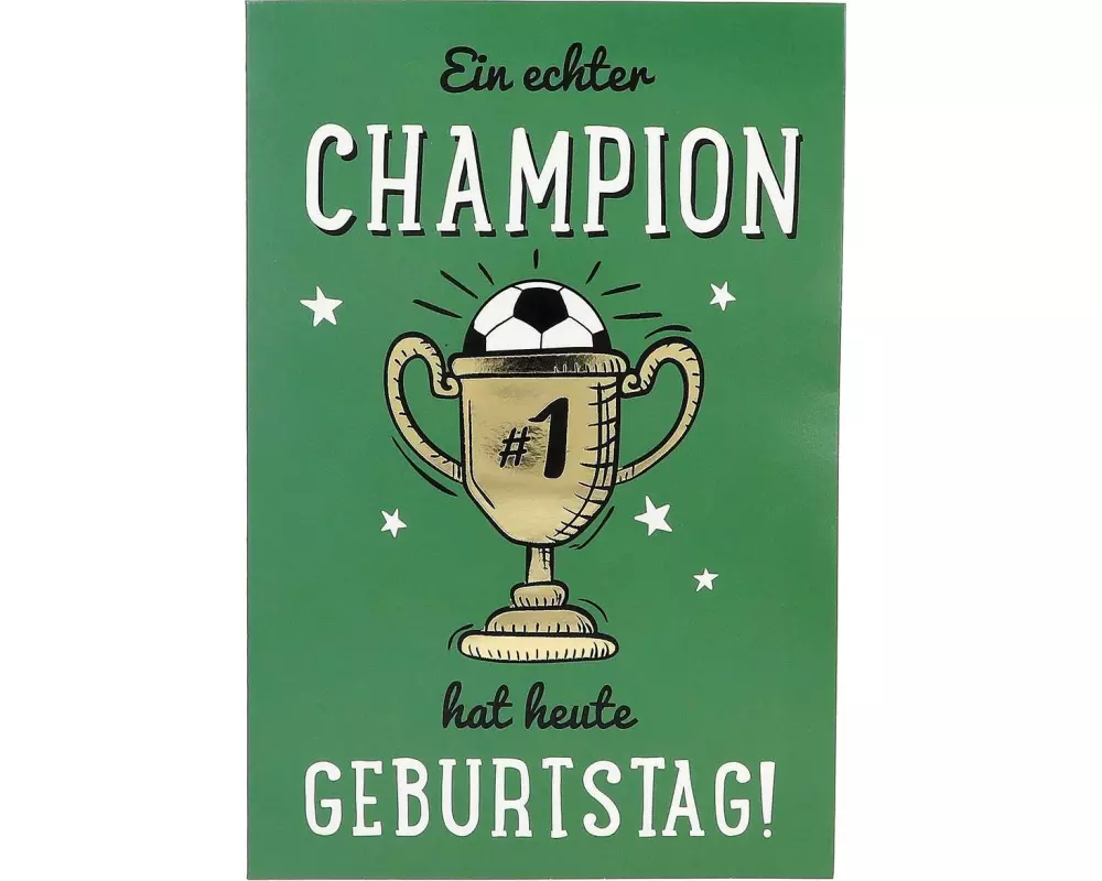 Depesche Musikkarte beweglich Geburtstag, Fussball