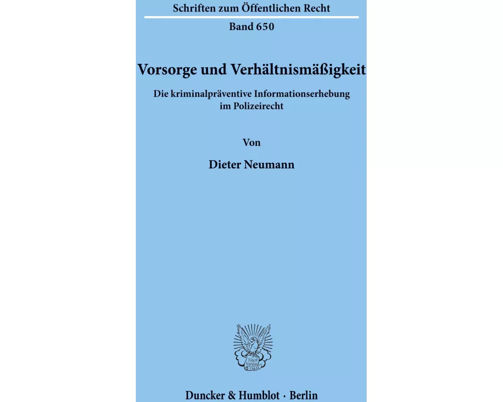 Vorsorge und Verhältnismäßigkeit
