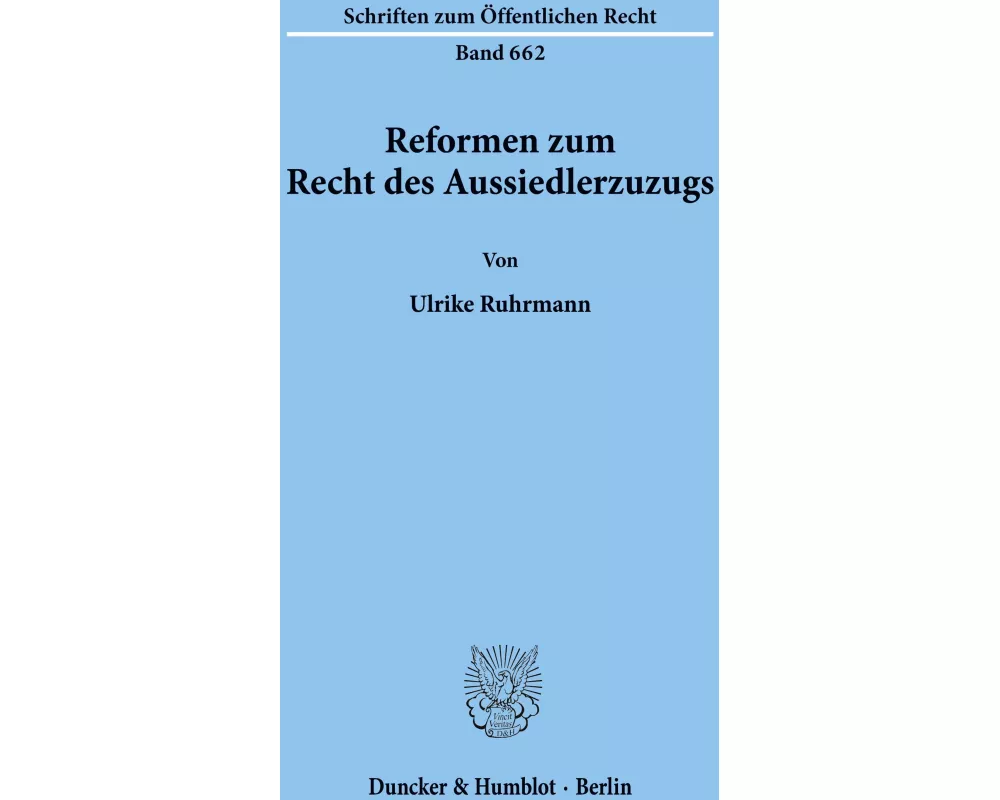 Reformen zum Recht des Aussiedlerzuzugs