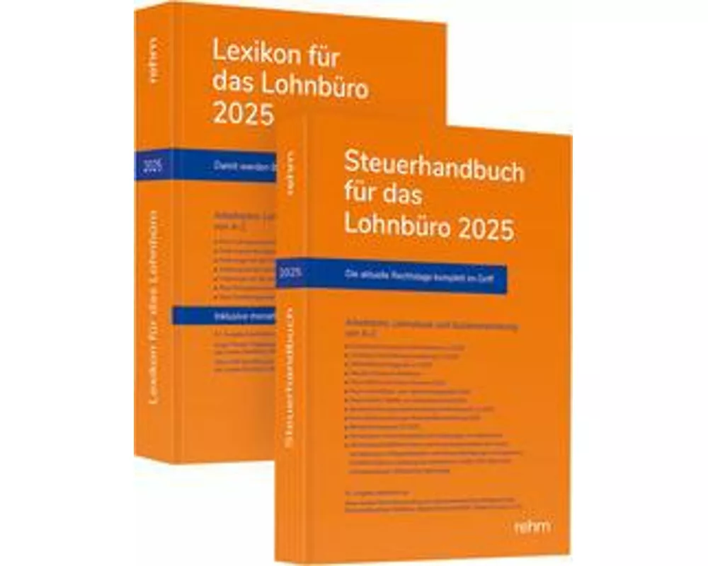Buchpaket Lexikon für das Lohnbüro und Steuerhandbuch 2025
